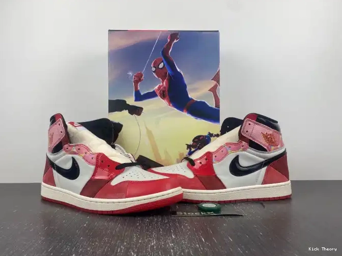 Kick Theory Spider-Man Across Jordan 1 Spider-Verse the OG High DV1748-601 0618
